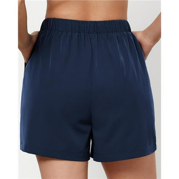 Womens High Waisted Athletic Shorts Quick Dry Running Hiking Gym With Pockets - Picture 2 of 7